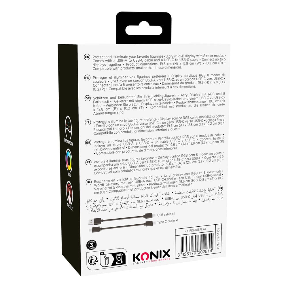 Acryl Display Case mit Beleuchtung (Konix)
