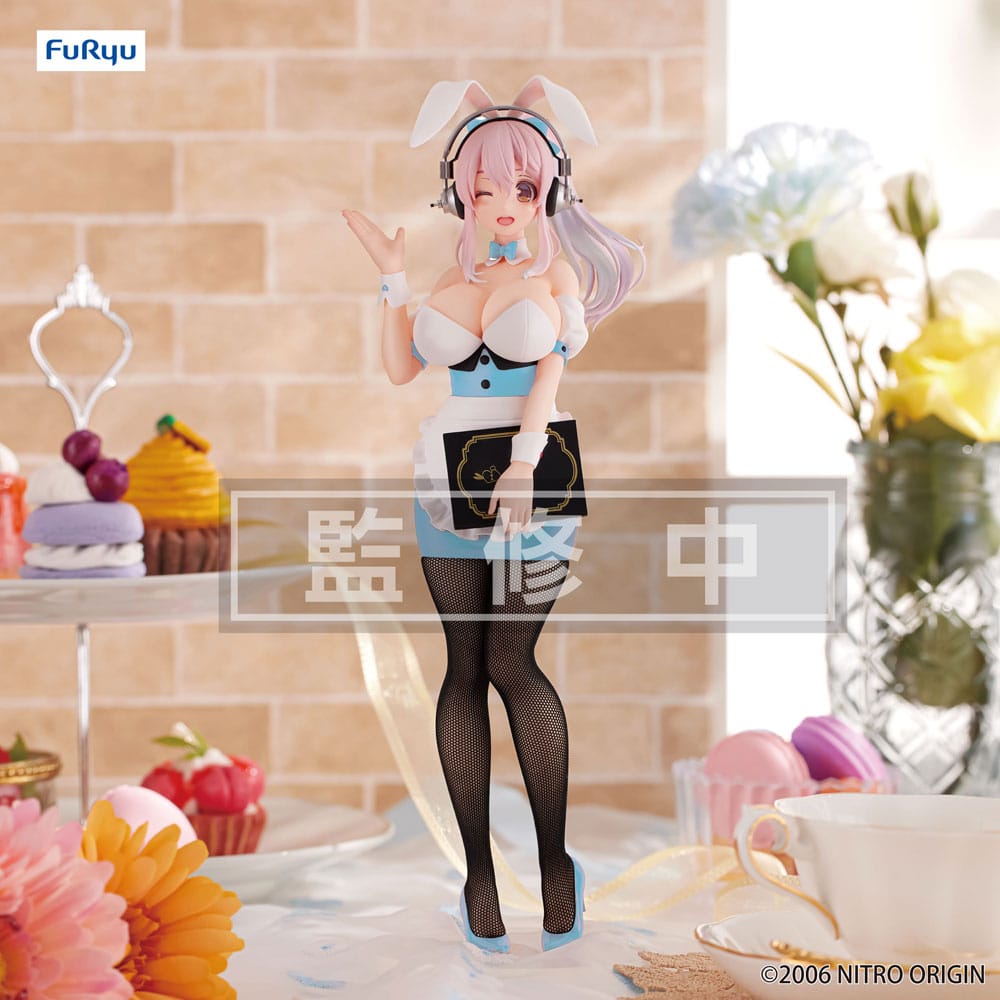 Super Sonico - Super Sonico - Waitress Light Blue Color Bicute Bunnies figure (Furyu)