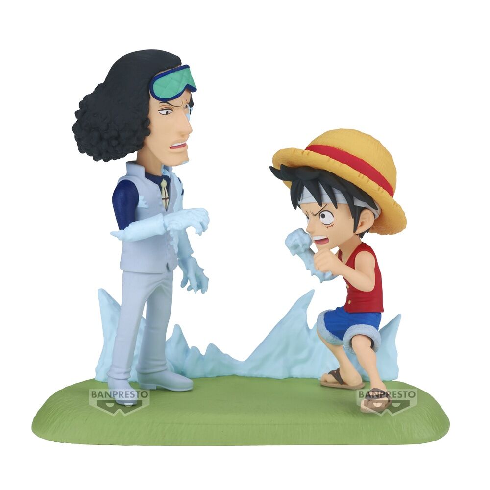 One Piece - Monkey D. Ruffy vs Kuzan (Aokiji) - WCF Log Stories Figur (Banpresto)