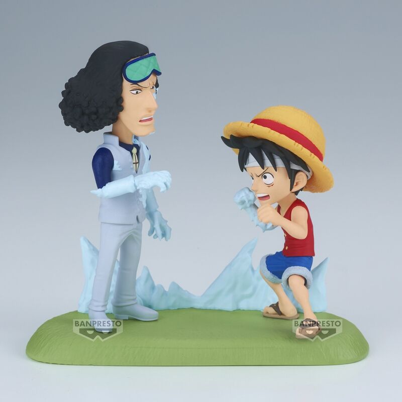 One Piece - Monkey D. Ruffy vs Kuzan (Aokiji) - WCF Log Stories Figur (Banpresto)