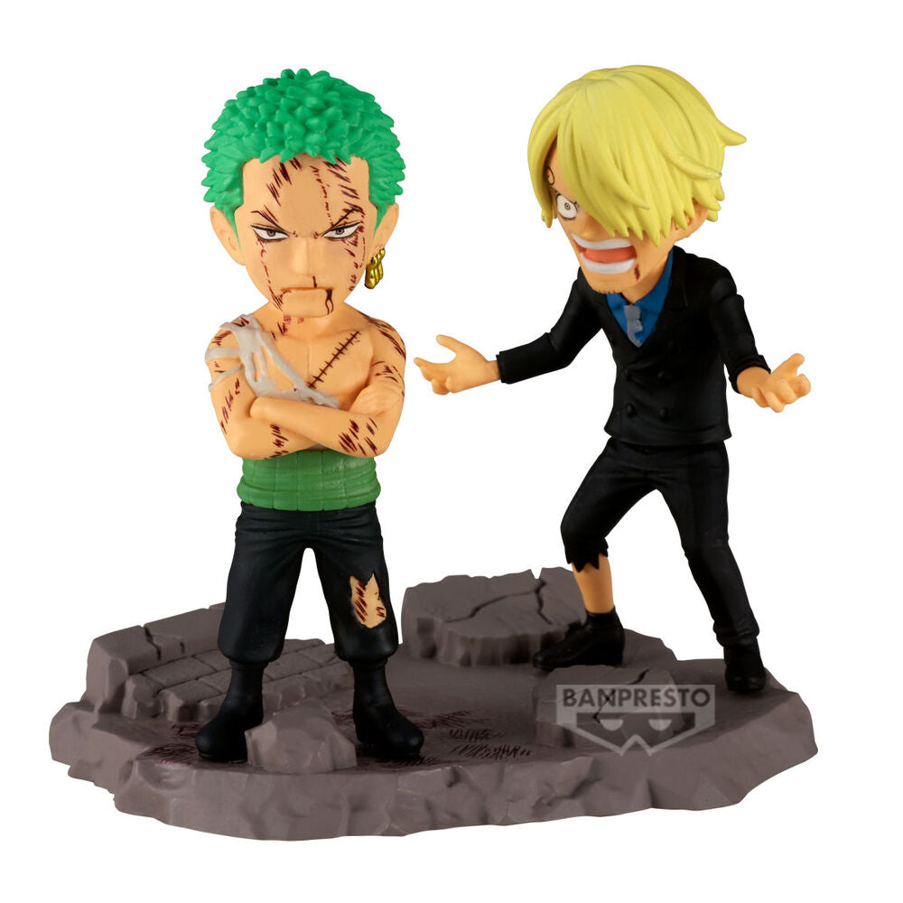One Piece - Roronoa Zoro & Sanji - "...NOTHING...AT ALL!!!!" - WCF Log Stories Figur (Banpresto)