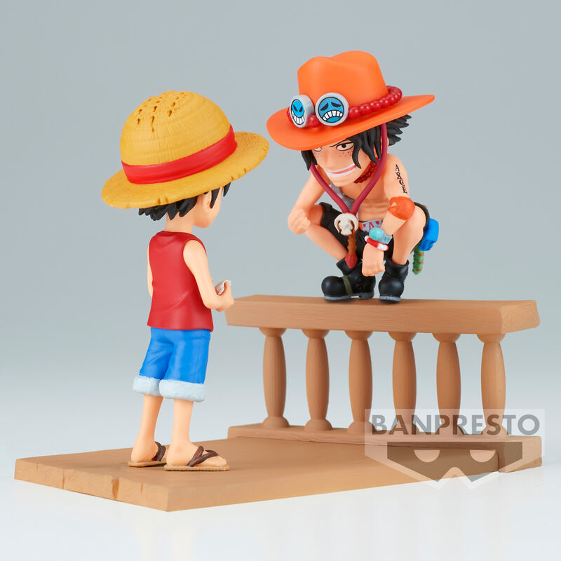 One Piece - Monkey D. Ruffy & Portgas D. ACE - WCF Log Stories figure (Banpresto)