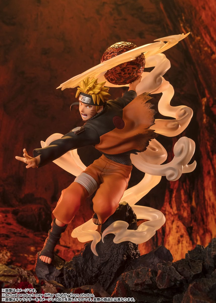 Naruto Shippuden - Naruto Uzumaki - Sage Art: Lava Release Rasenshuriken FiguartsZero Extra Battle Figur (Bandai)