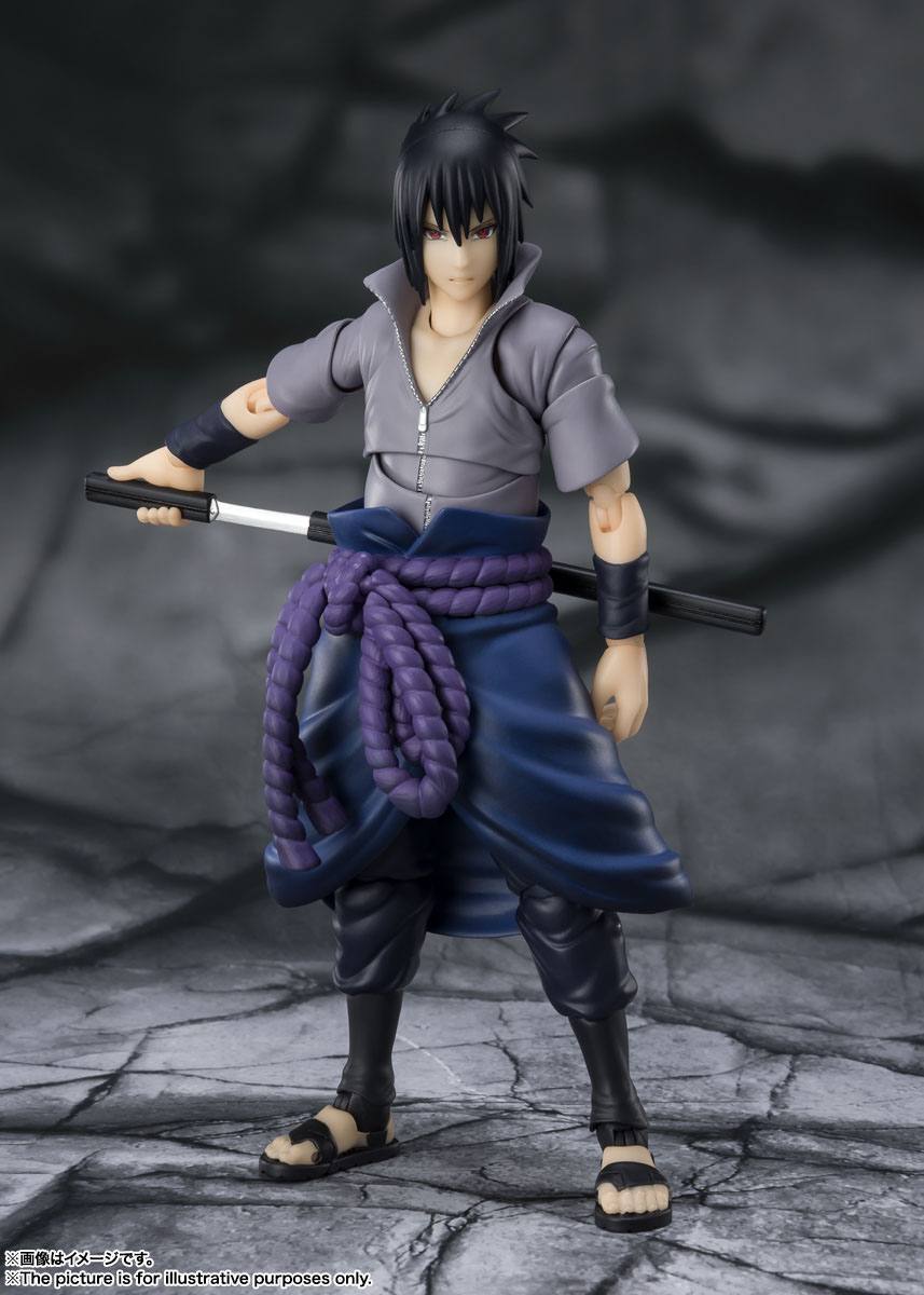 Naruto Shippuden - Sasuke Uchiha - He who bears all Hatred - S.H. Figuarts Figur (Bandai) (re-run)