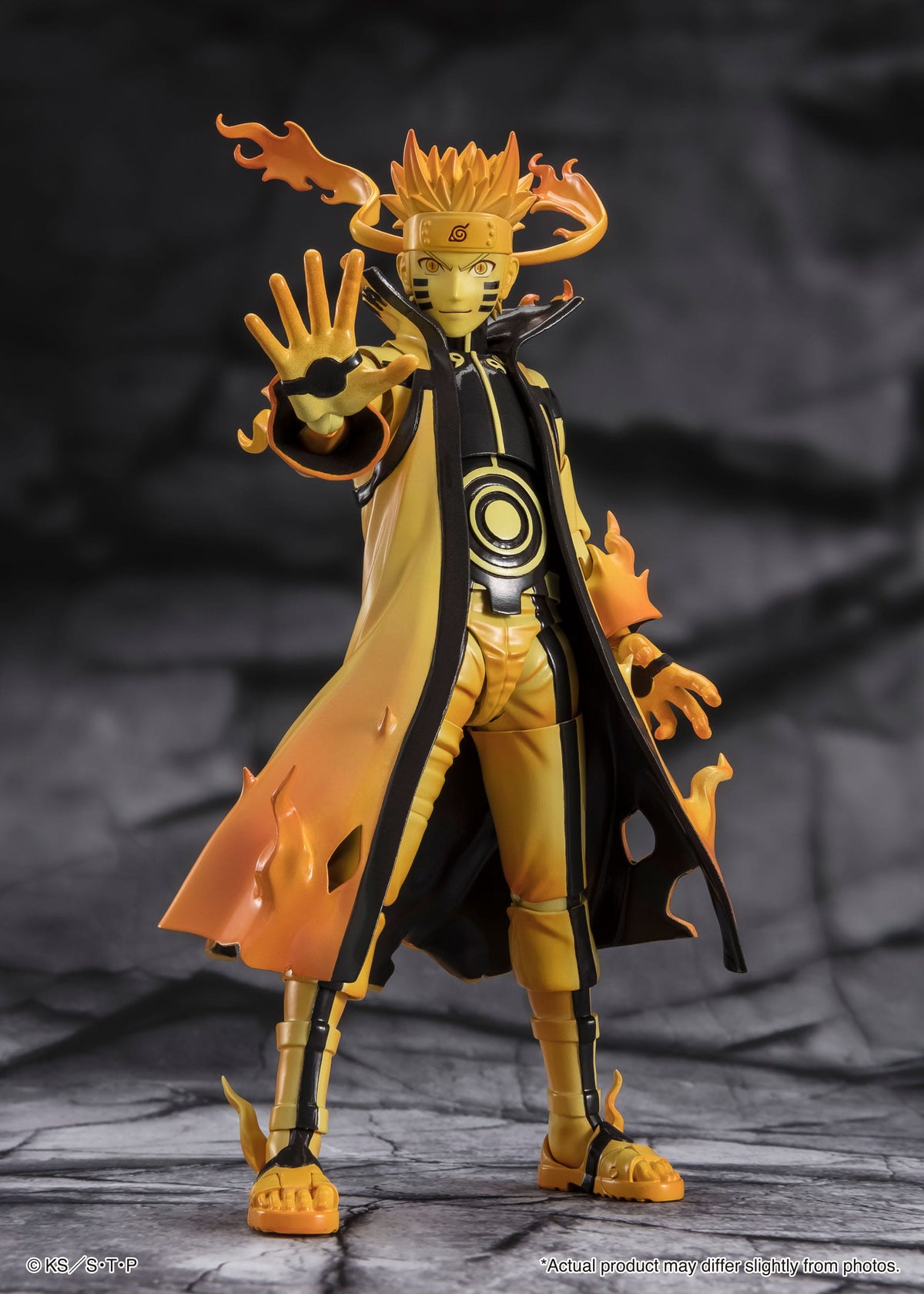 Naruto Shippuden - Naruto Uzumaki (Kurama Link Mode) - Courageous Strength That Binds Ver. S.H. Figuarts Figur (Bandai)