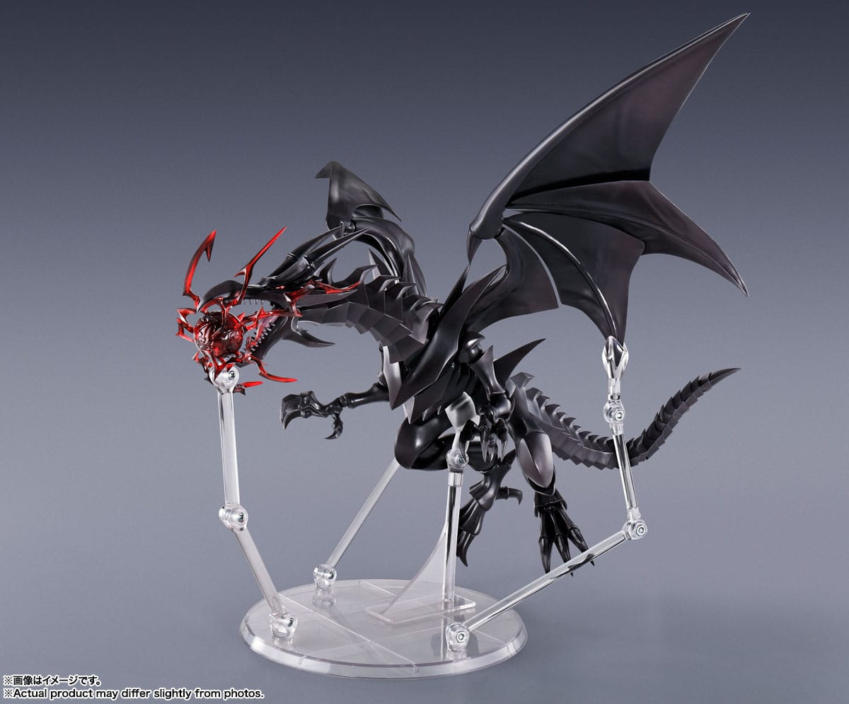 Yu-Gi-Oh! Duel Monsters - Rotäugiger Schwarzer Drache / Red-Eyes-Black Dragon - S.H. MonsterArts Figur (Bandai)