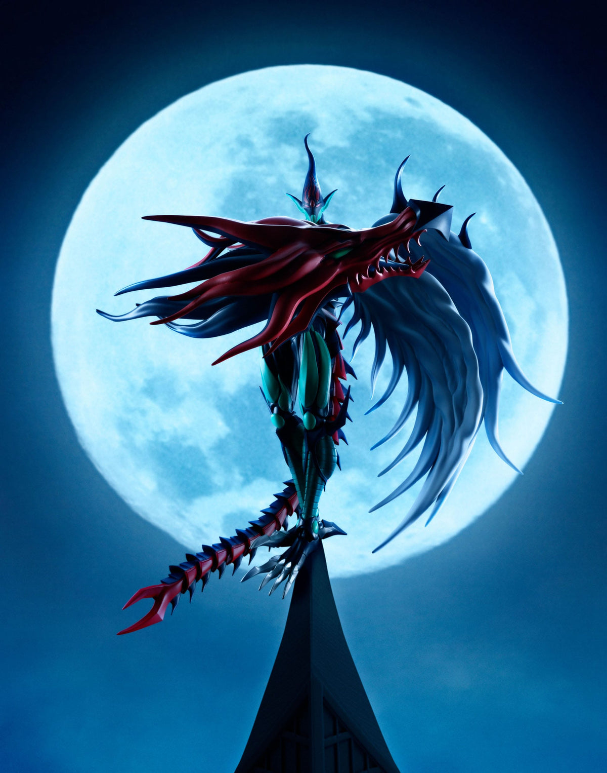 Yu-Gi-Oh! - Elementary hero flame wing man / Elemental Hero Flame Wingman - S.H. Monsterart's action figure (Bandai)
