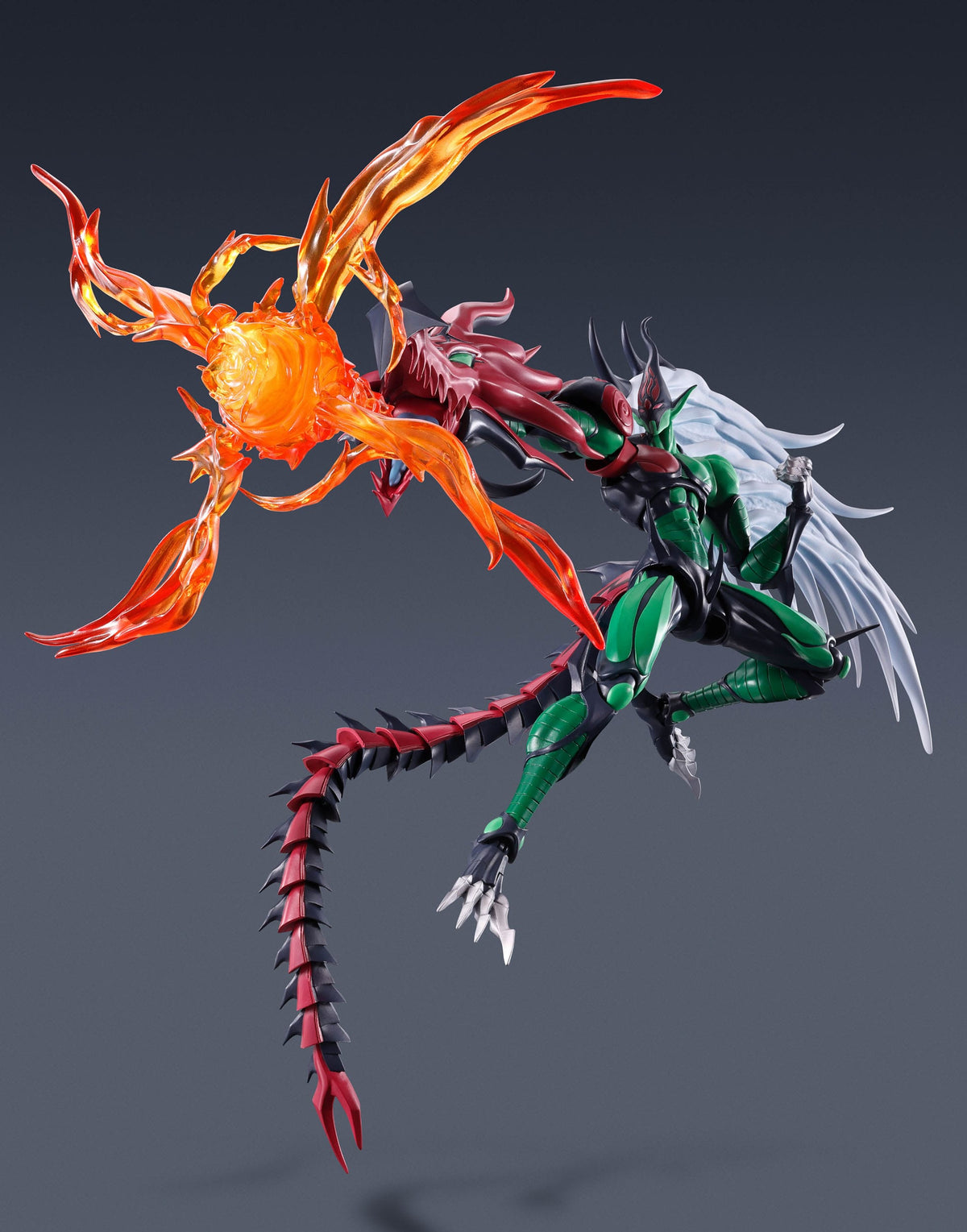 Yu-Gi-Oh! - Elementary hero flame wing man / Elemental Hero Flame Wingman - S.H. Monsterart's action figure (Bandai)