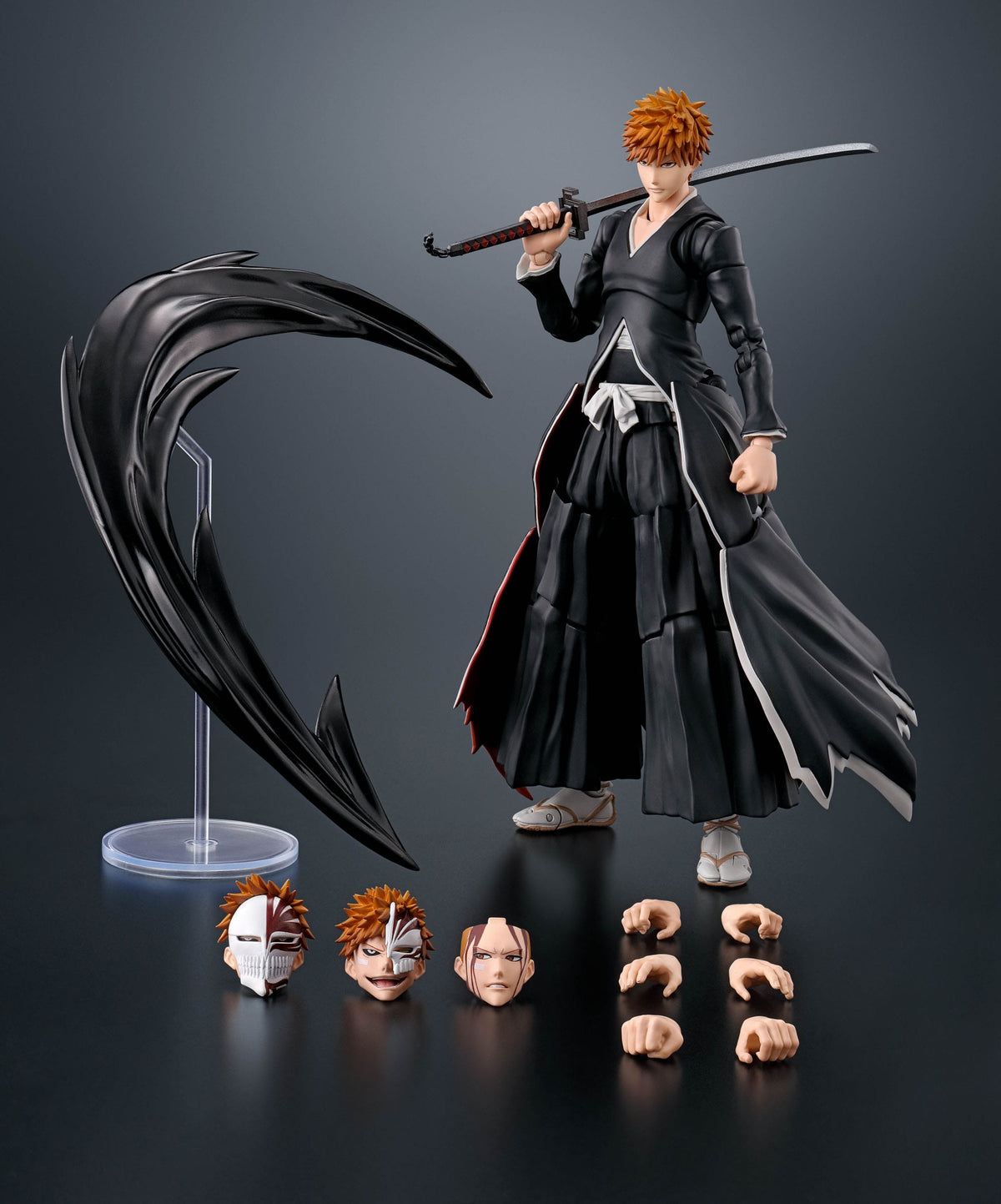 Bleach - Ichigo Kurosaki - Getsugatensho S.H. Figuarts Figur (Bandai)