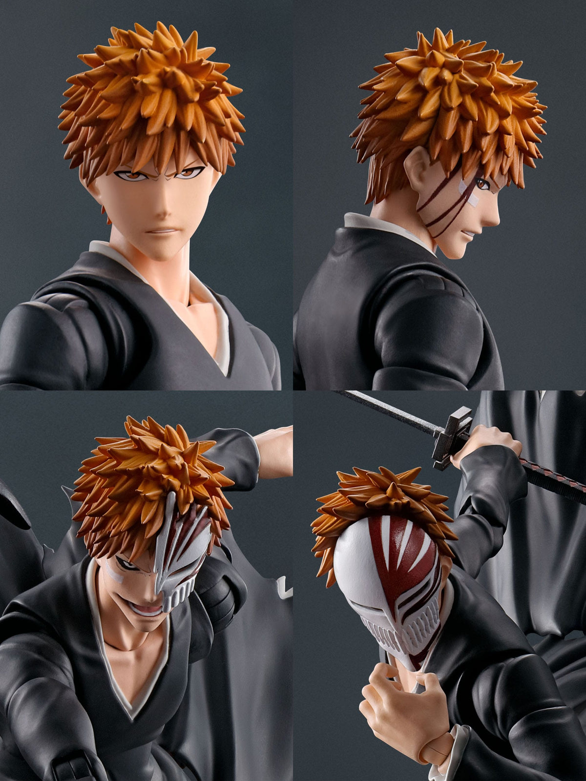 Bleach - Ichigo Kurosaki - Getsugatensho S.H. Figuarts Figur (Bandai)