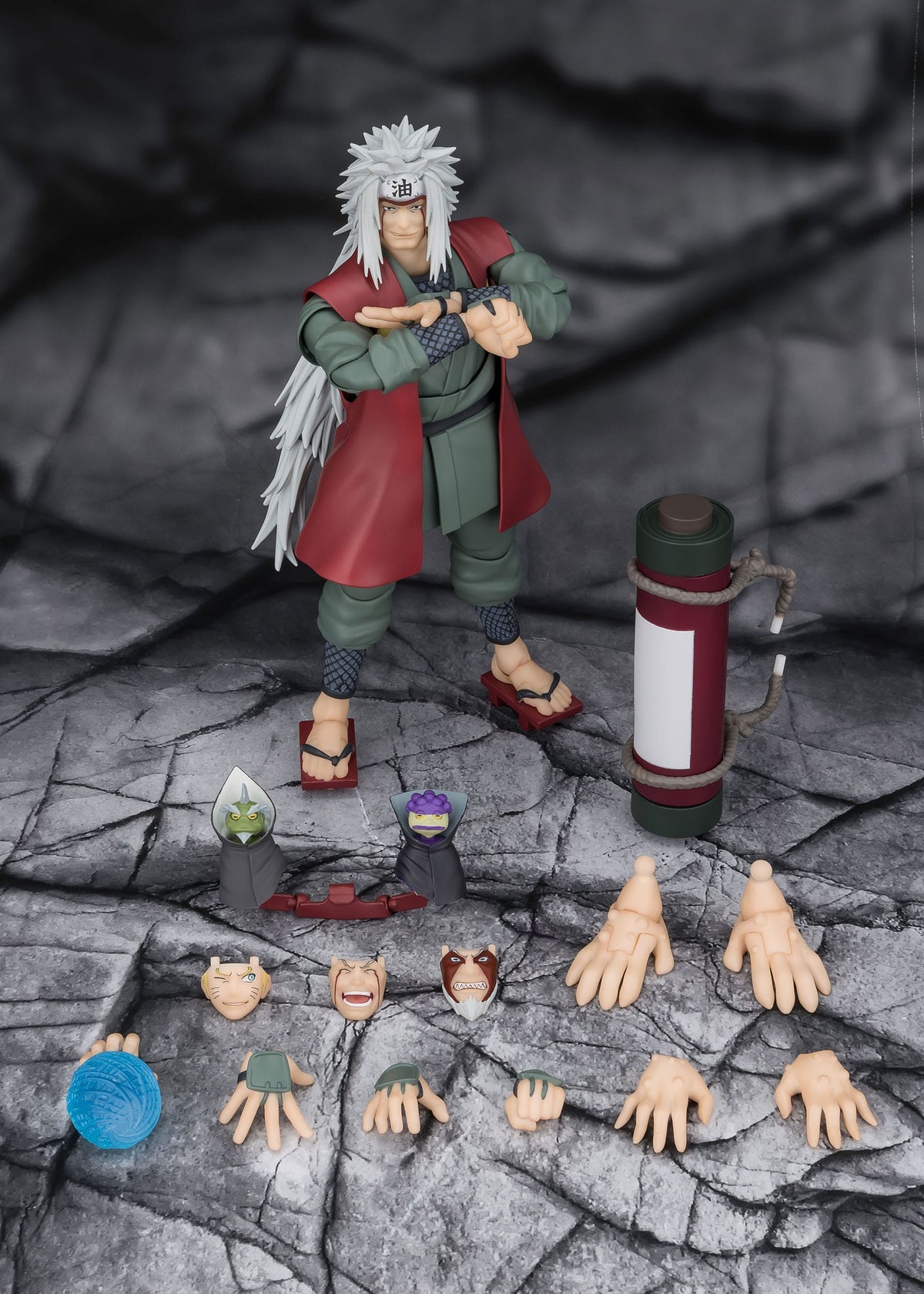 Naruto - Jiraiya - Hidden Leaf Heroic Master Sage - Sage Mode Set S.H. Figuarts Figur (Bandai)