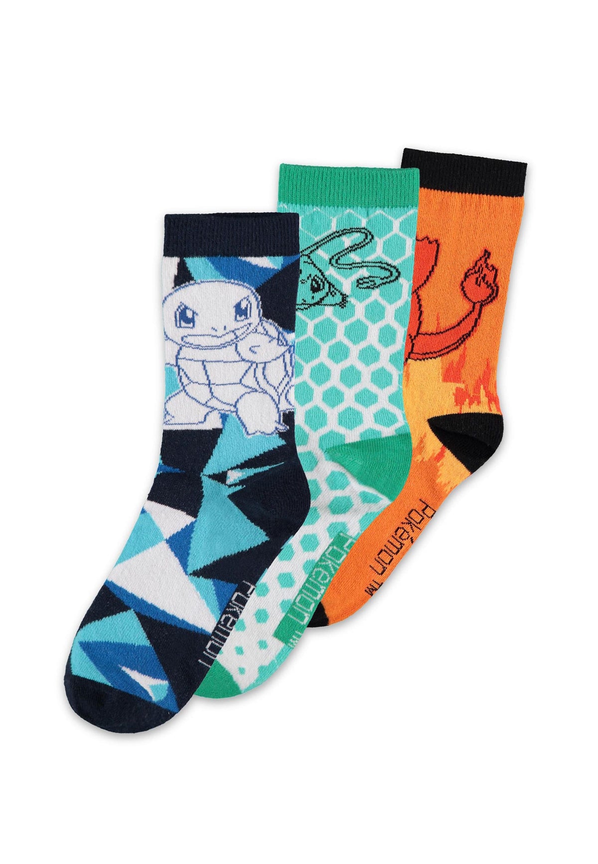 Pokémon - Socken - Crew - 3er-Pack - Größe 43-46 (Difuzed)