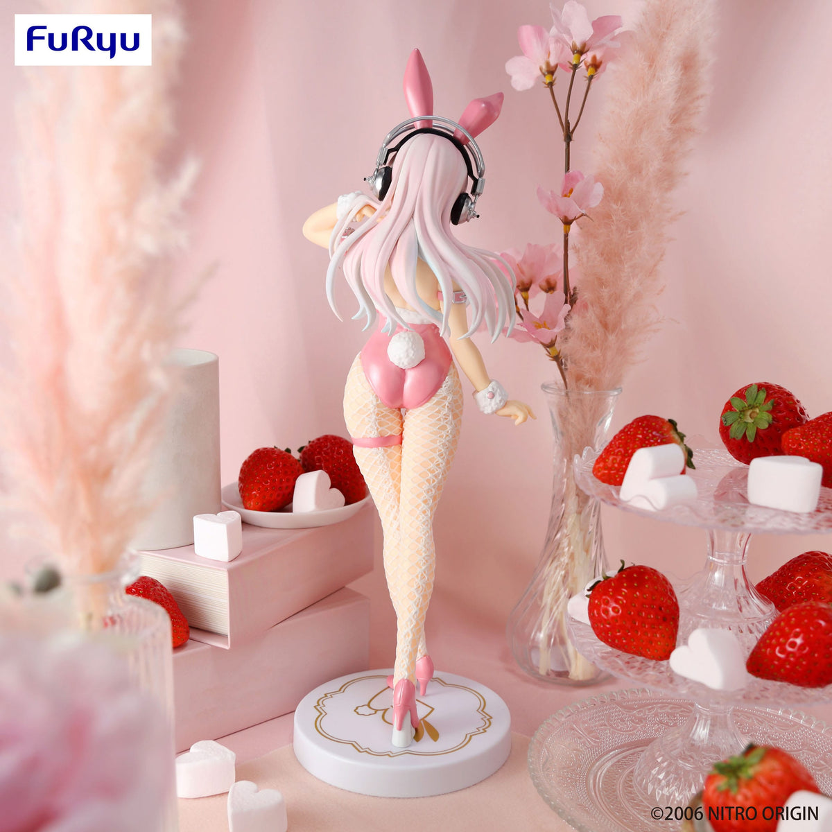 Super Sonico - Super Sonico - BiCute Bunnies Pink Ver. Figur (Furyu)