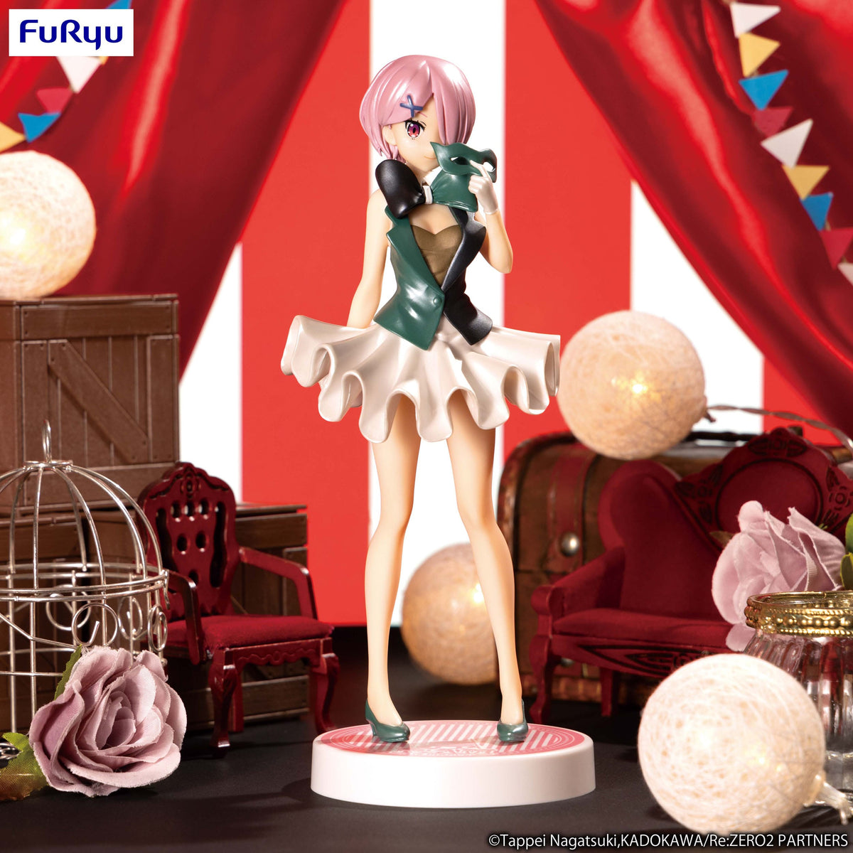 Re:Zero - Ram - in Circus Pearl Color Ver. SSS Figur (Furyu)