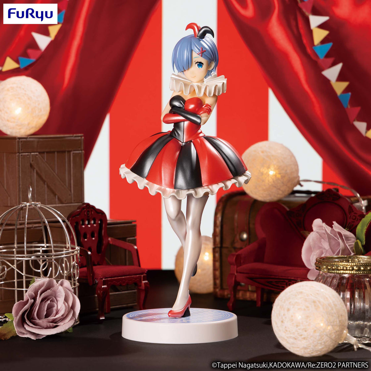 Re:Zero - Rem - in Circus Pearl Color Ver. SSS Figur (Furyu)