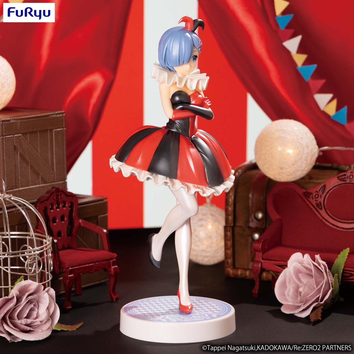 Re:Zero - Rem - in Circus Pearl Color Ver. SSS Figur (Furyu)