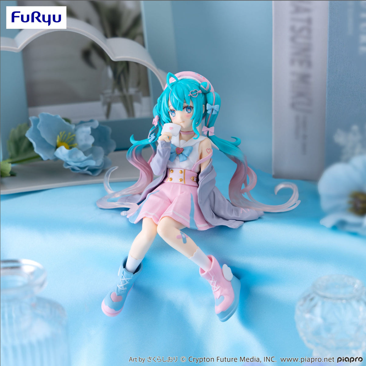 Hatsune Miku - Love Sailor Grey Color Ver. - Noodle Stopper Figur (Furyu)