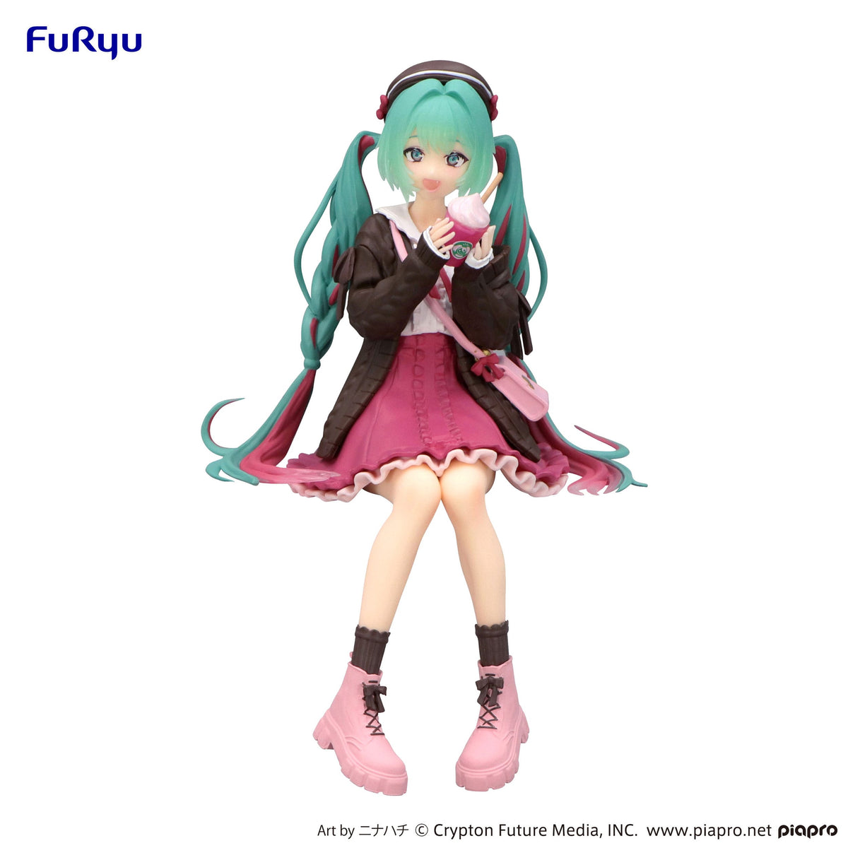 Hatsune Miku - Autumn Date Pink Color - Noodle Stopper figure (Furyu)