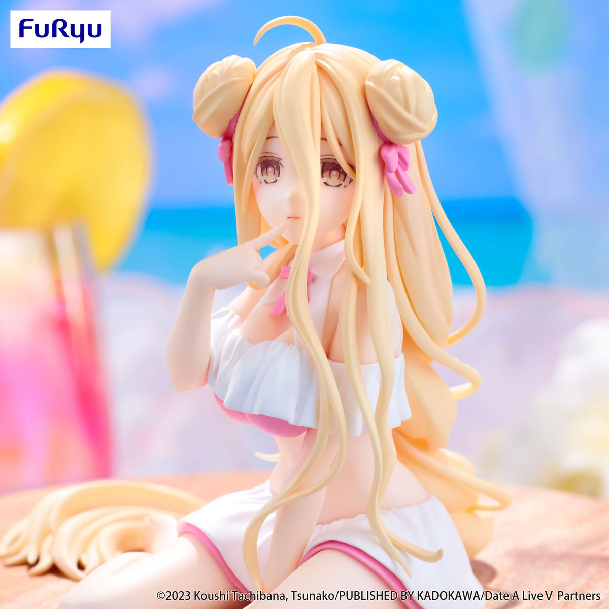 Date A Live - Mukuro Hoshimiya - Swimsuit Noodle Stopper Figur (Furyu) (OVP Mangel)