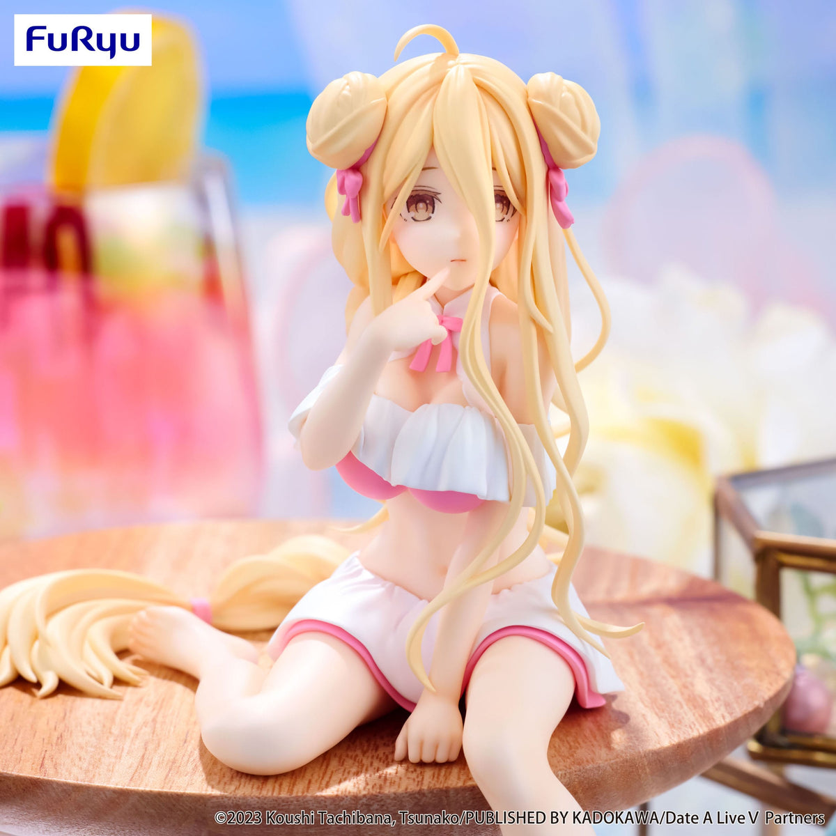 Date A Live - Mukuro Hoshimiya - Swimsuit Noodle Stopper Figur (Furyu) (OVP Mangel)