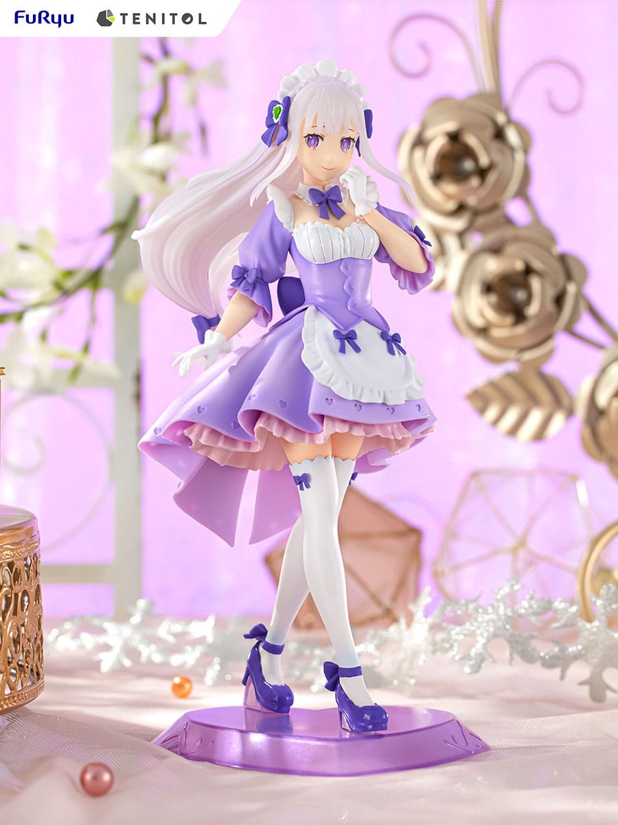 Re:Zero - Emilia - Yumekawa Maid Tenitol Figur (Furyu)