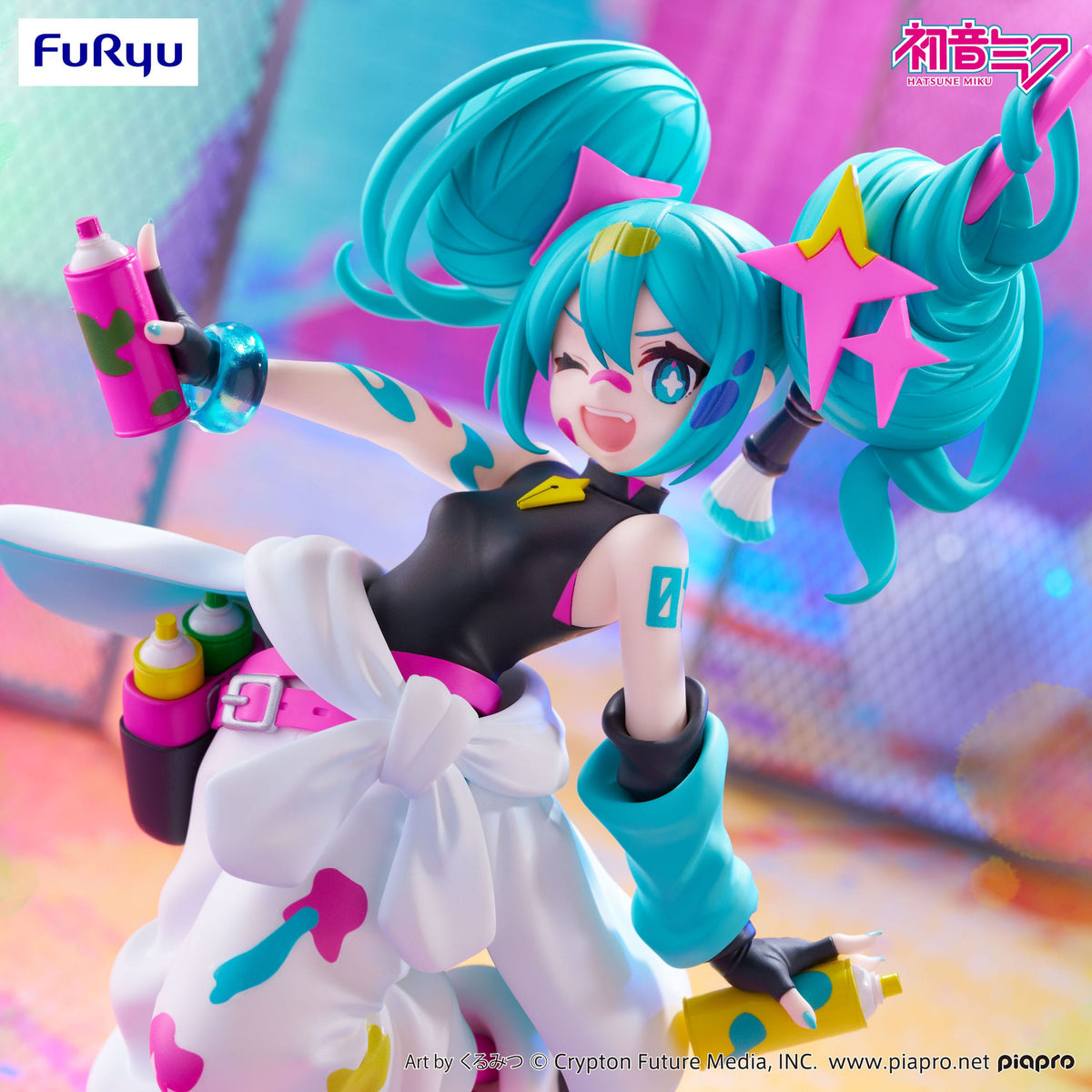 Hatsune Miku - Paint Girl - Trio-Try-iT Figur (Furyu)