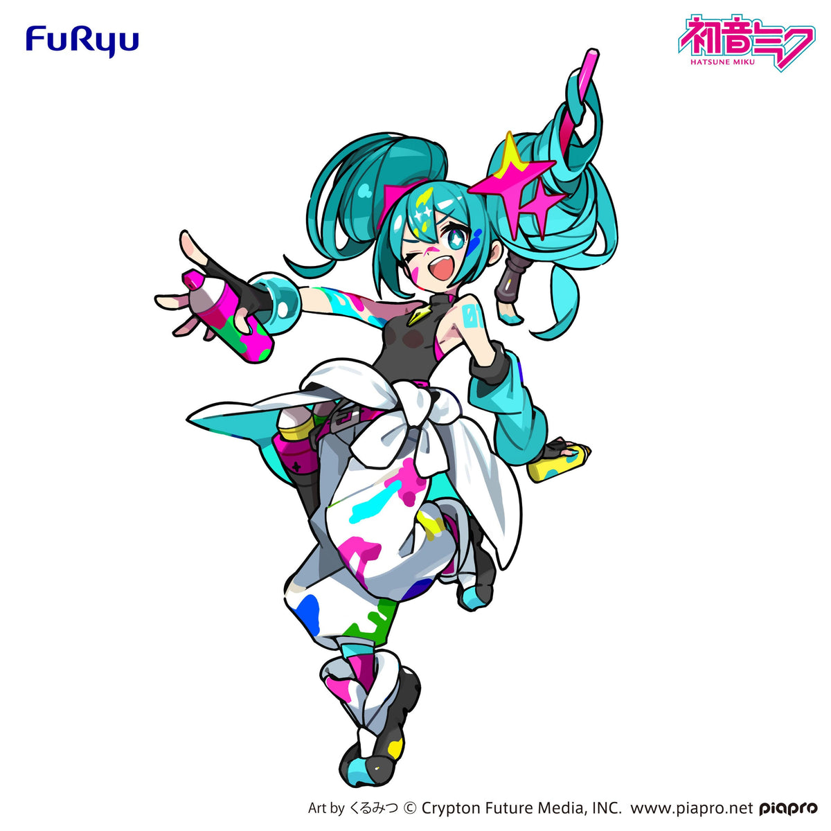 Hatsune Miku - Paint Girl - Trio-Try-iT Figur (Furyu)