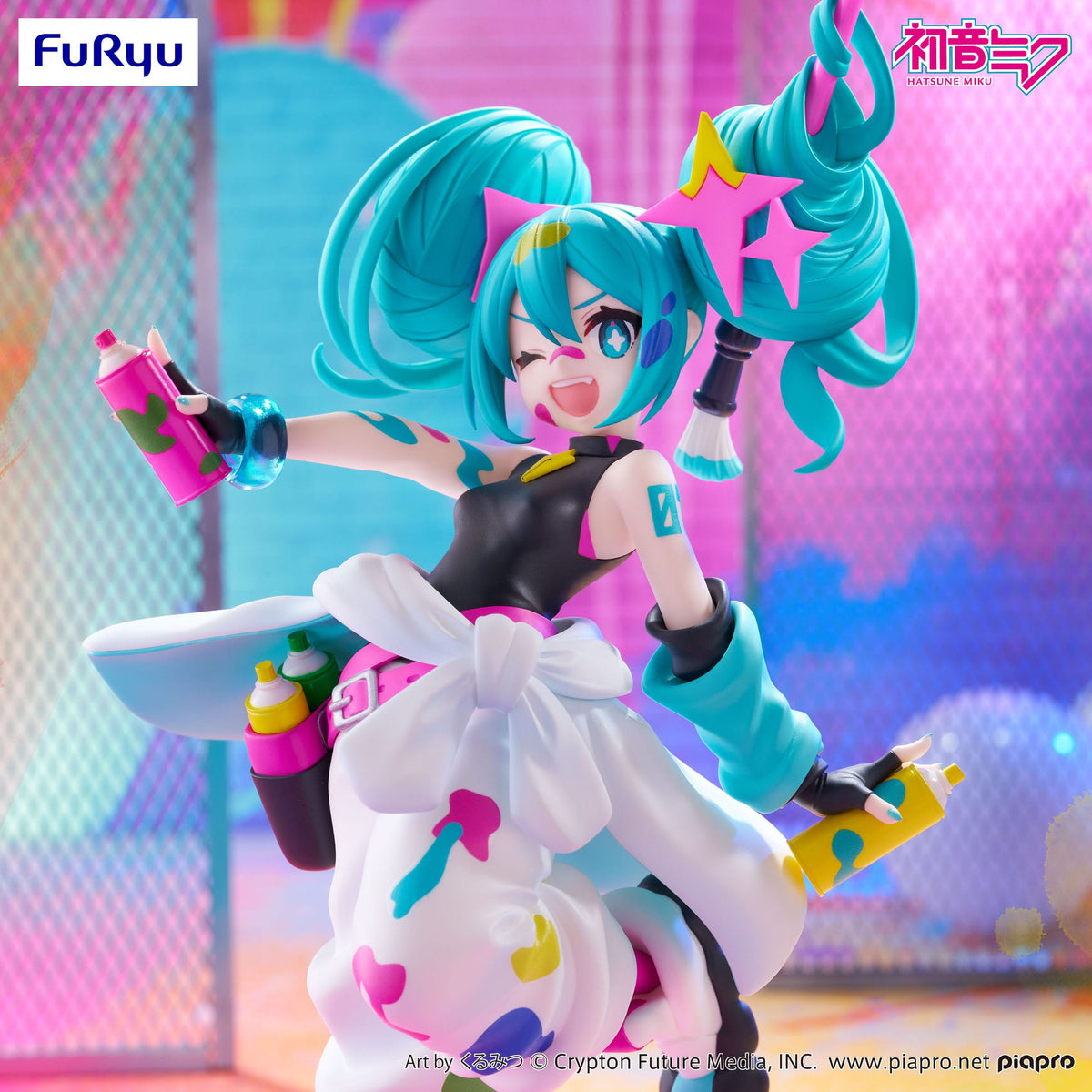 Hatsune Miku - Paint Girl - Trio-Try-iT Figur (Furyu)