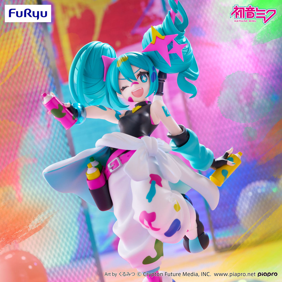 Hatsune Miku - Paint Girl - Trio-Try-iT Figur (Furyu)