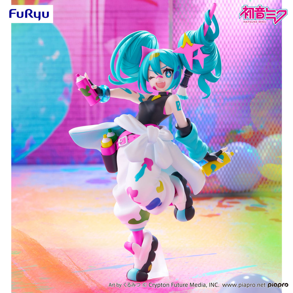 Hatsune Miku - Paint Girl - Trio-Try-iT Figur (Furyu)