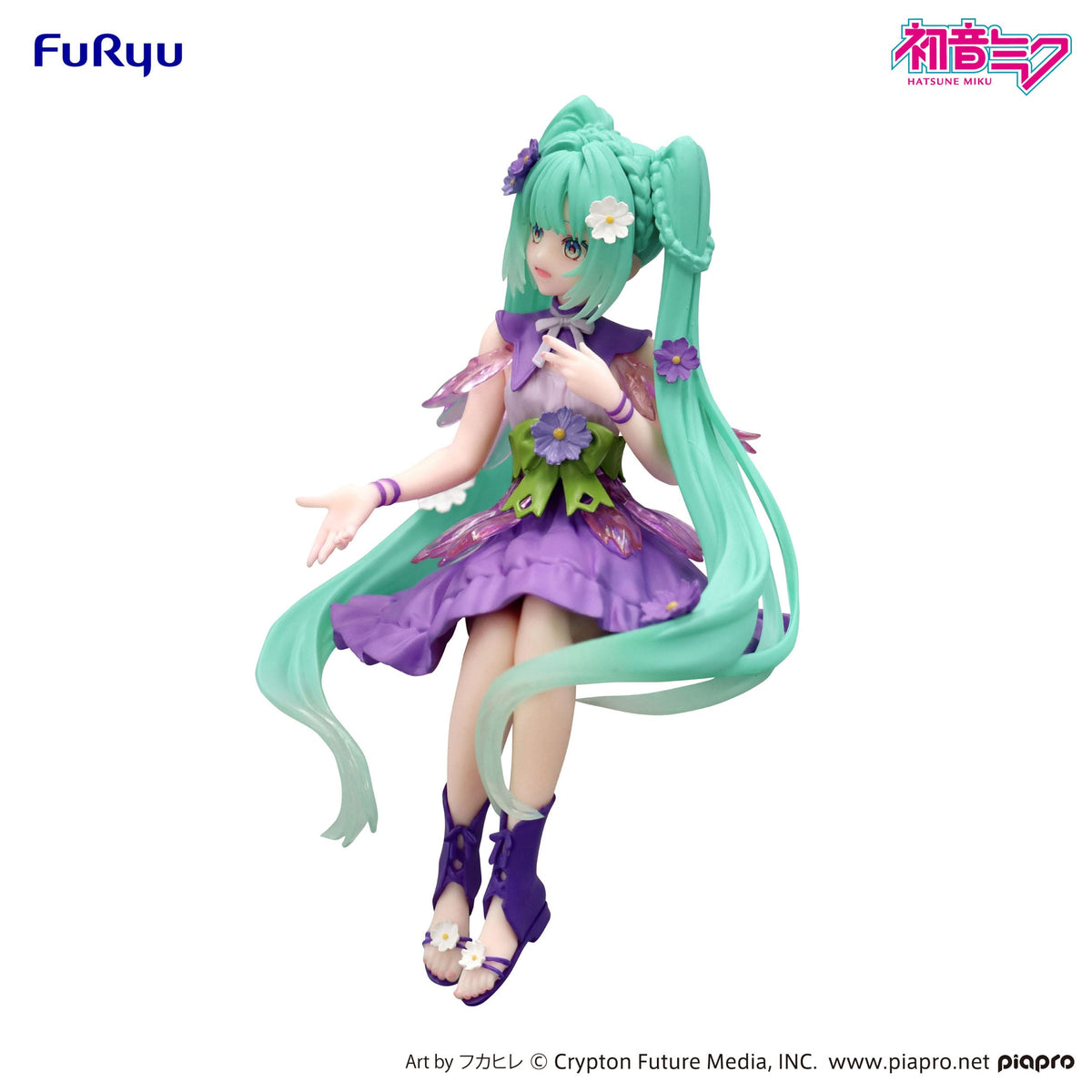 Hatsune Miku - Flower Fairy Cosmos - Purple Color Noodle Stopper Figur (Furyu)