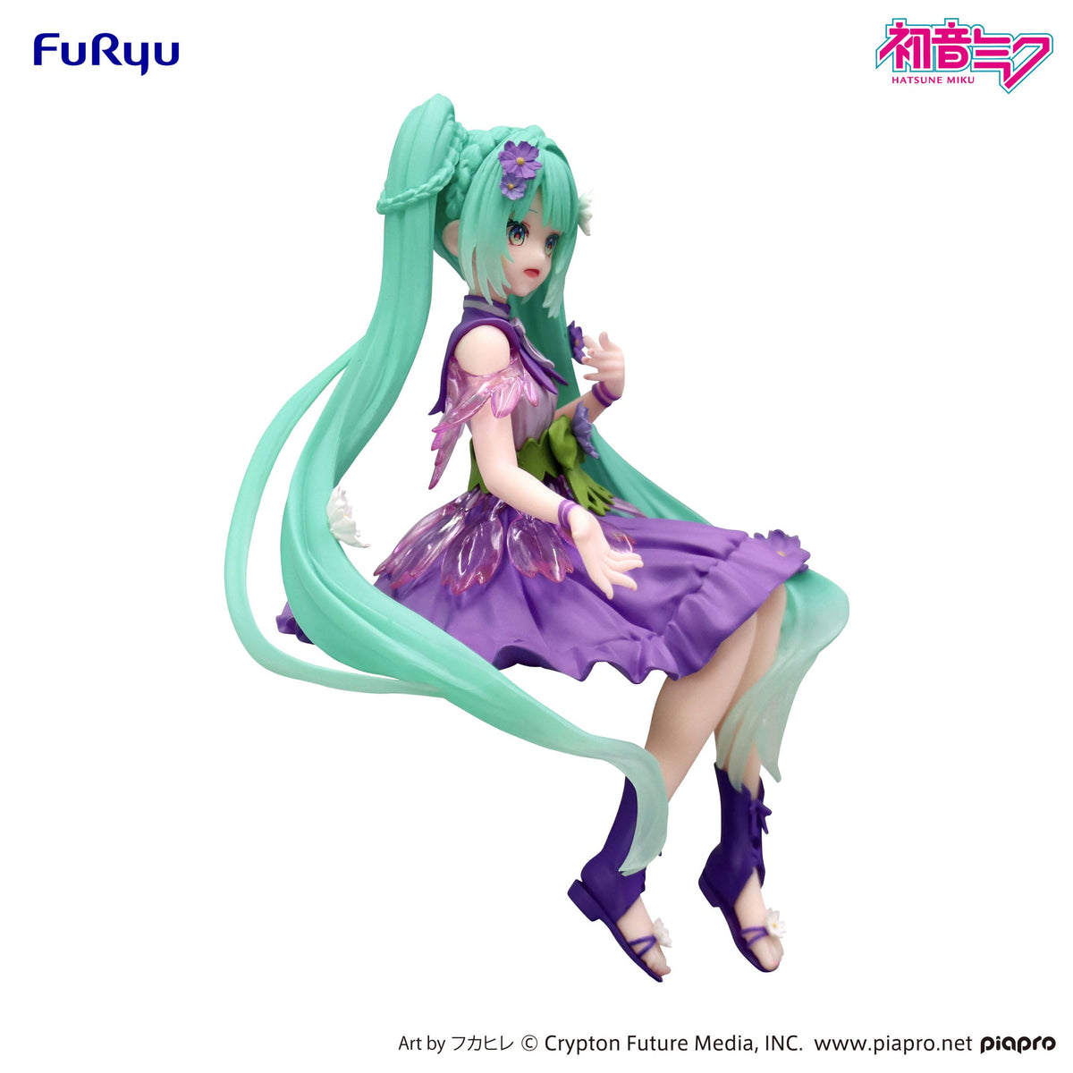 Hatsune Miku - Flower Fairy Cosmos - Purple Color Noodle Stopper Figur (Furyu)