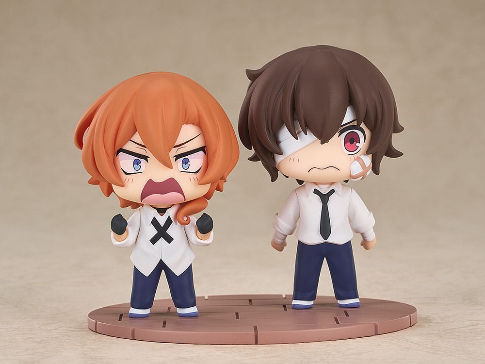 Bungo Stray Dogs Wan! - Osamu Dazai & Chuya Nakahara- Fourteen-Year-Old Chibi figures (Good smile company)