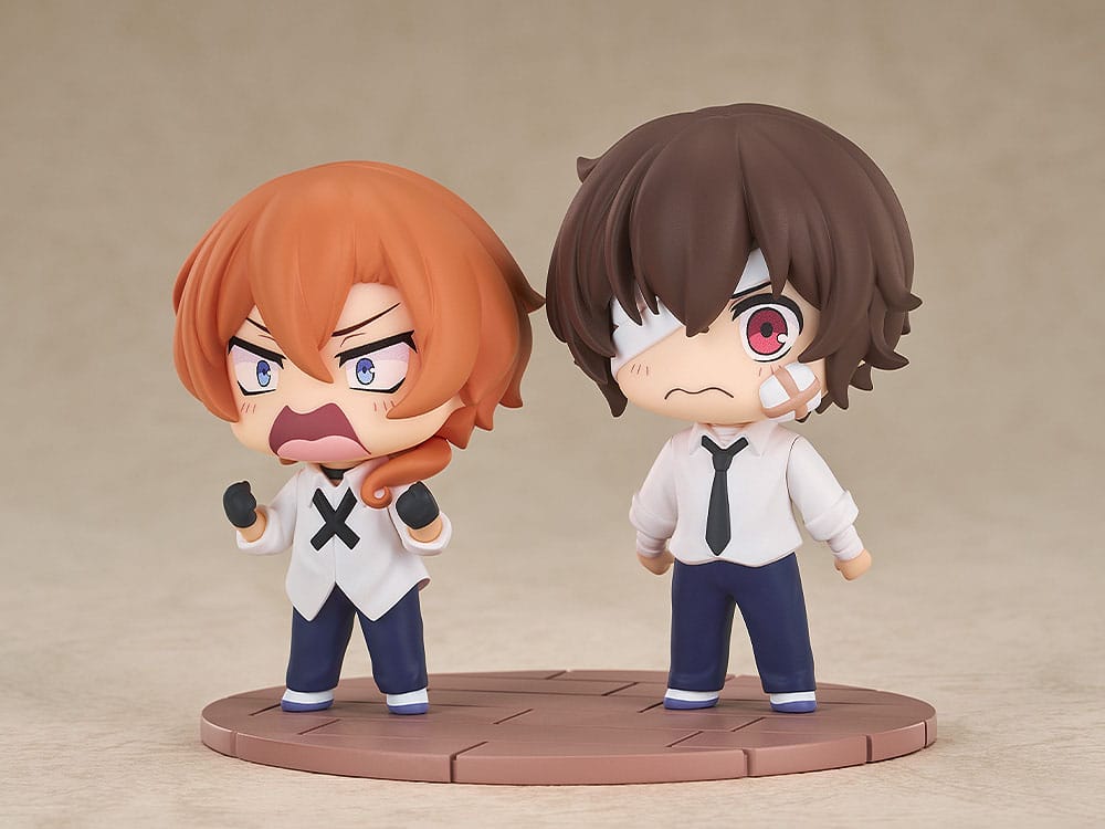 Bungo Stray Dogs Wan! - Osamu Dazai & Chuya Nakahara- Fourteen-Year-Old Chibi figures (Good smile company)
