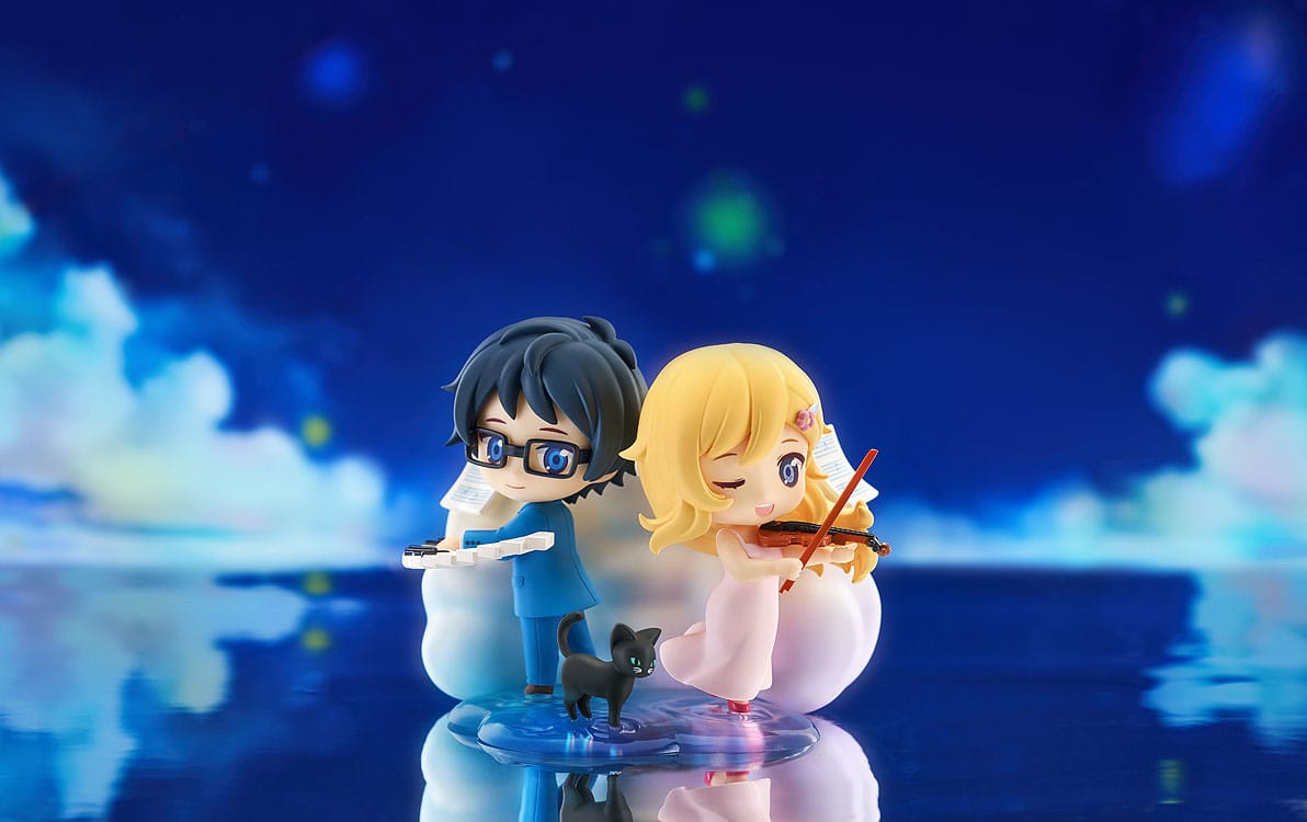 Your Lie in April - Kaori Miyazono & Kosei Arima - Qset+ Mini figures (Good smile company) (OVP deficiency)
