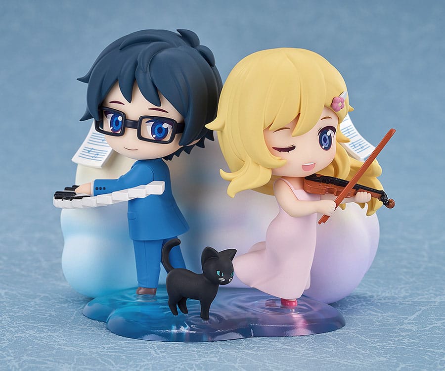 Your Lie in April - Kaori Miyazono & Kosei Arima - Qset+ Mini figures (Good smile company) (OVP deficiency)