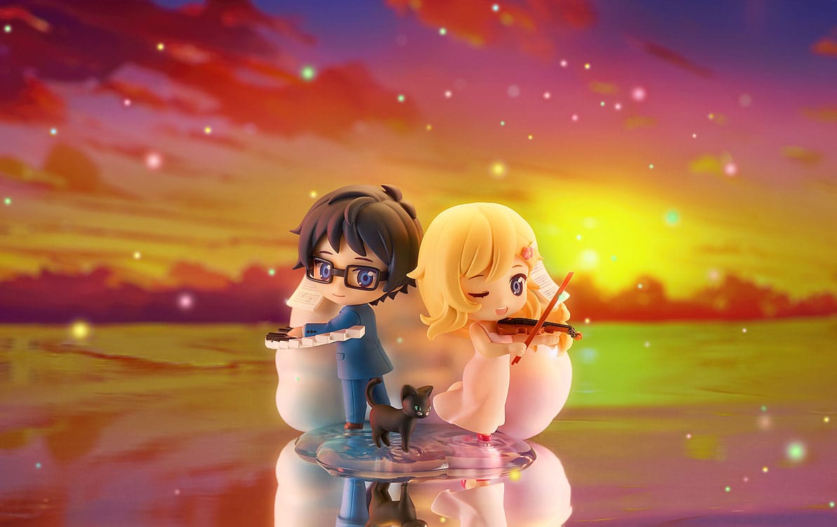 Your Lie in April - Kaori Miyazono & Kosei Arima - Qset+ Mini figures (Good smile company) (OVP deficiency)