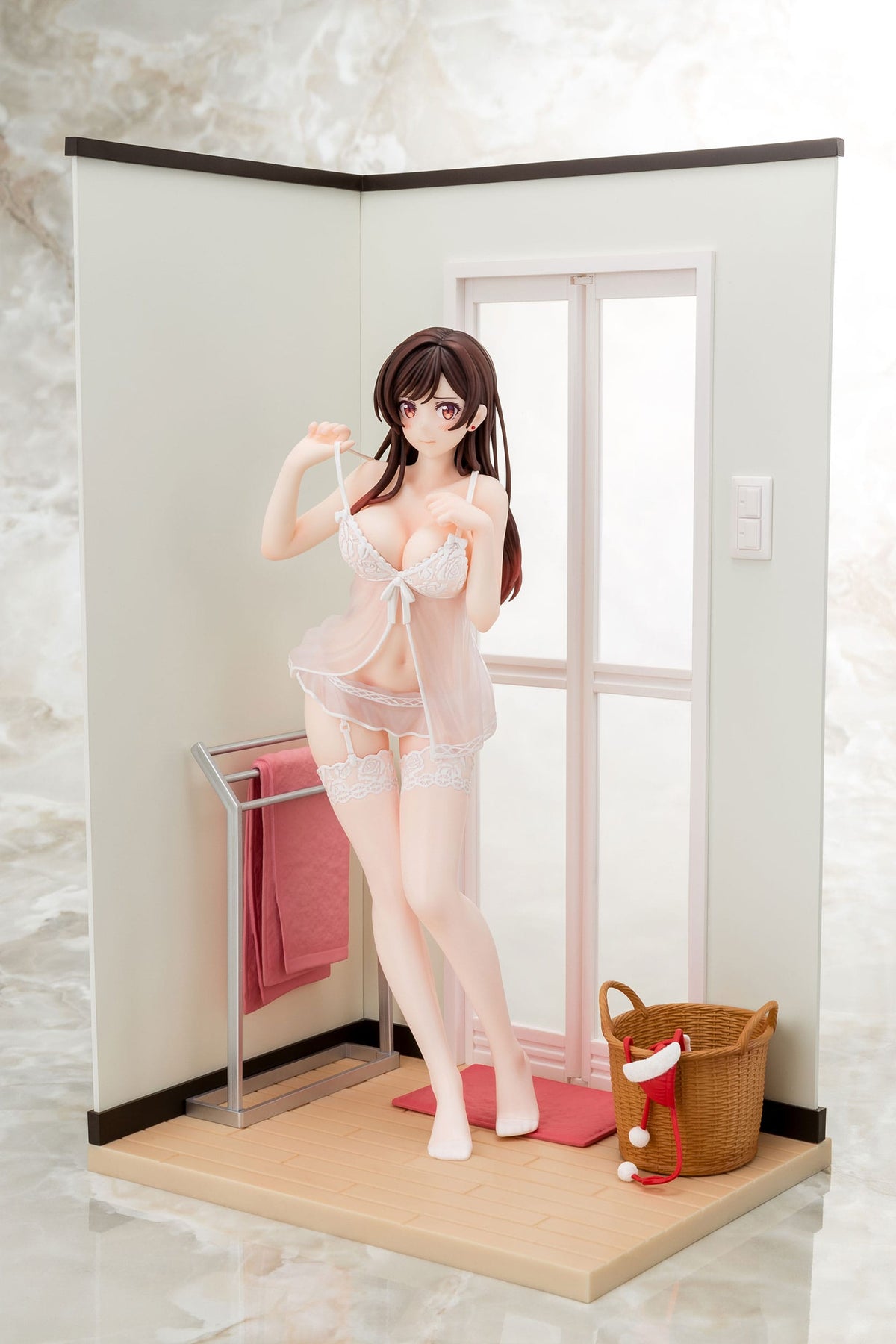 Rent-a-Girlfriend-Chizuru Mizuhara-See-Throough Lingerie White figure 1/6 (Hakoiri Musume)
