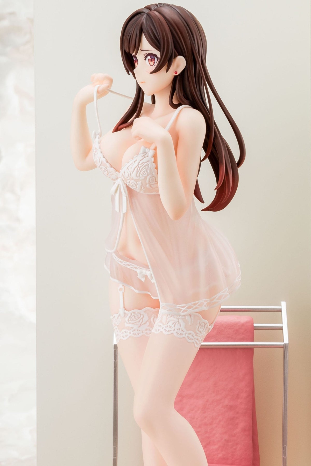 Rent-a-Girlfriend-Chizuru Mizuhara-See-Throough Lingerie White figure 1/6 (Hakoiri Musume)