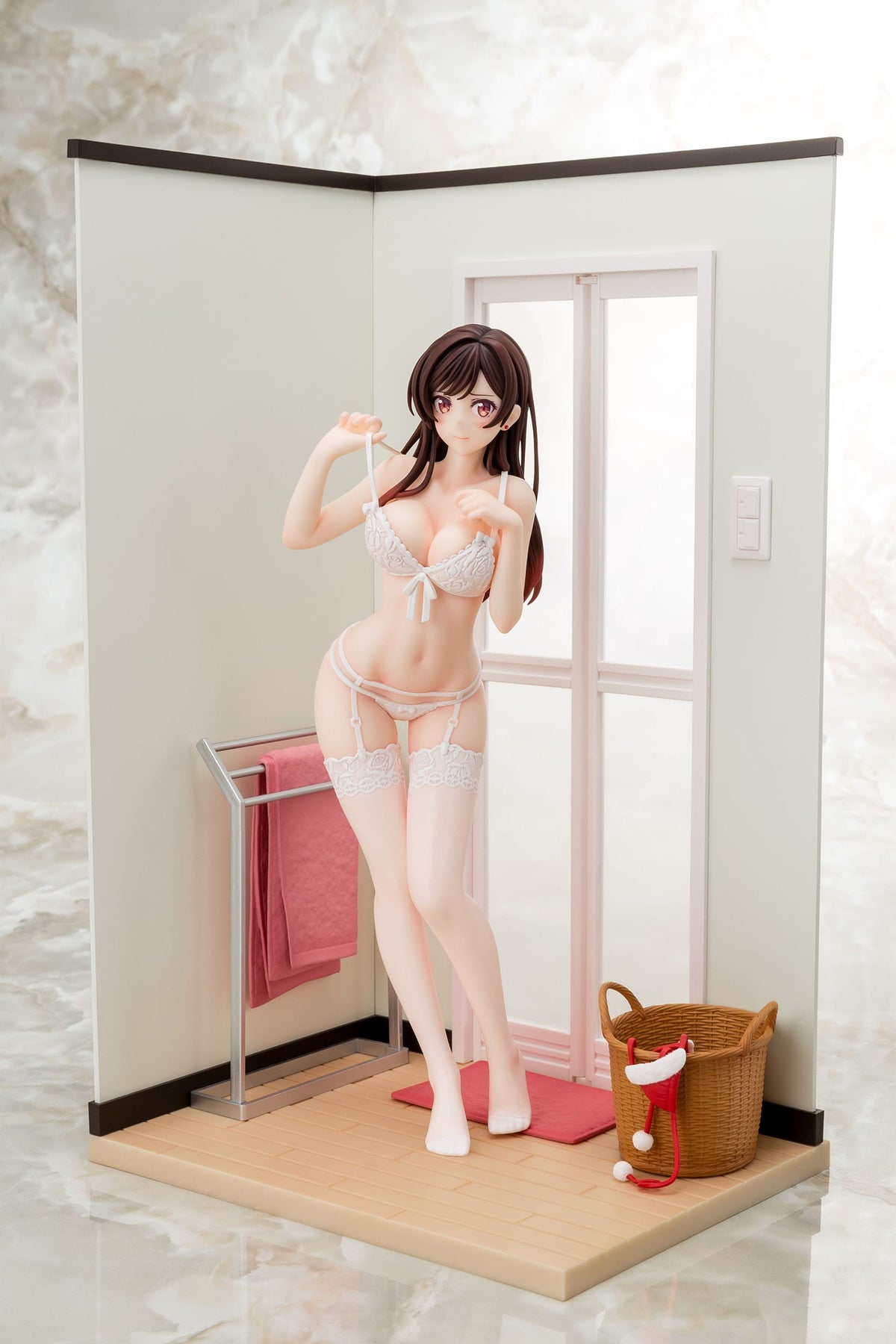 Rent-a-Girlfriend-Chizuru Mizuhara-See-Throough Lingerie White figure 1/6 (Hakoiri Musume)