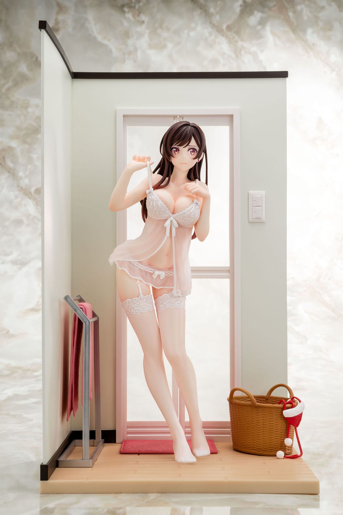 Rent-a-Girlfriend-Chizuru Mizuhara-See-Throough Lingerie White figure 1/6 (Hakoiri Musume)