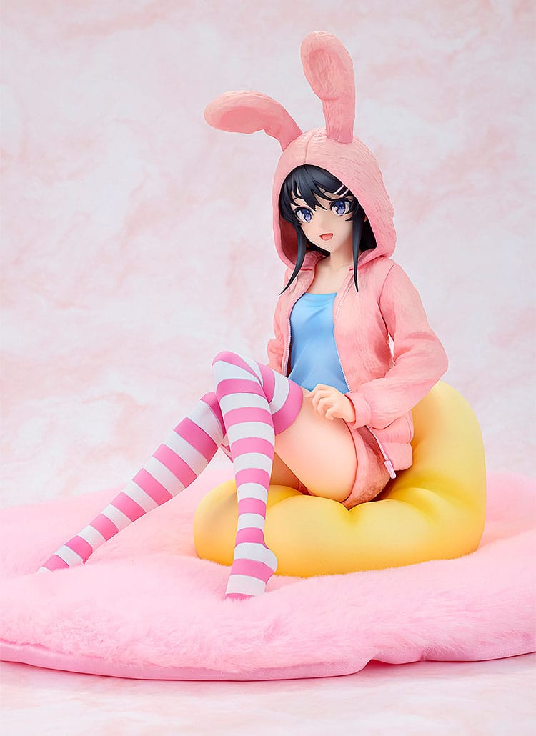 Rascal Does Not Dream of a Knapsack Kid - Mai Sakurajima - Hoodie Look Rabbit Ears Figur 1/7 (Kadokawa)