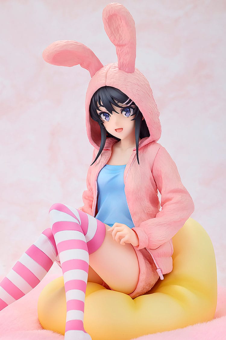 Rascal Does Not Dream of a Knapsack Kid - Mai Sakurajima - Hoodie Look Rabbit Ears Figur 1/7 (Kadokawa)