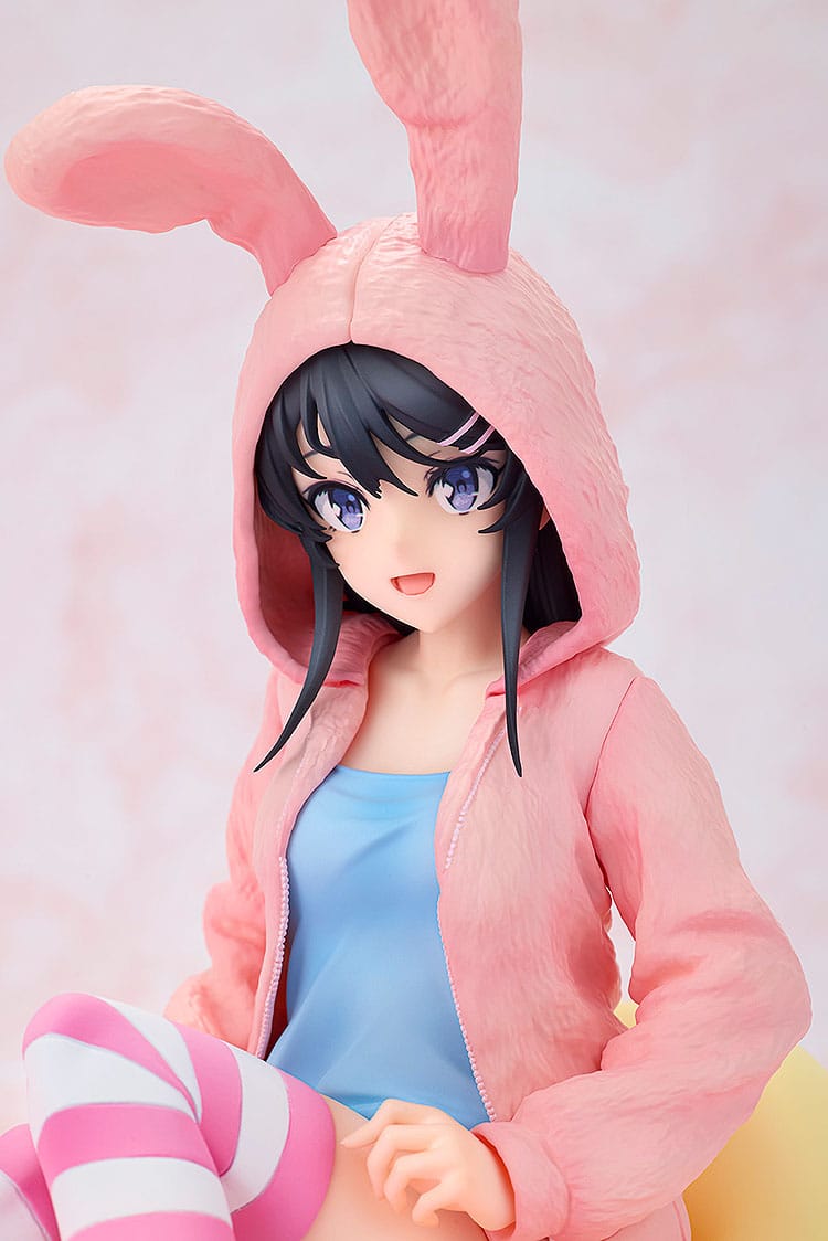 Rascal Does Not Dream of a Knapsack Kid - Mai Sakurajima - Hoodie Look Rabbit Ears Figur 1/7 (Kadokawa)