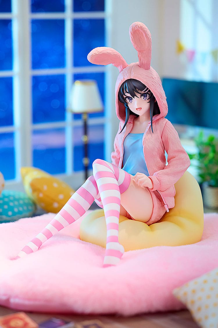 Rascal Does Not Dream of a Knapsack Kid - Mai Sakurajima - Hoodie Look Rabbit Ears Figur 1/7 (Kadokawa)