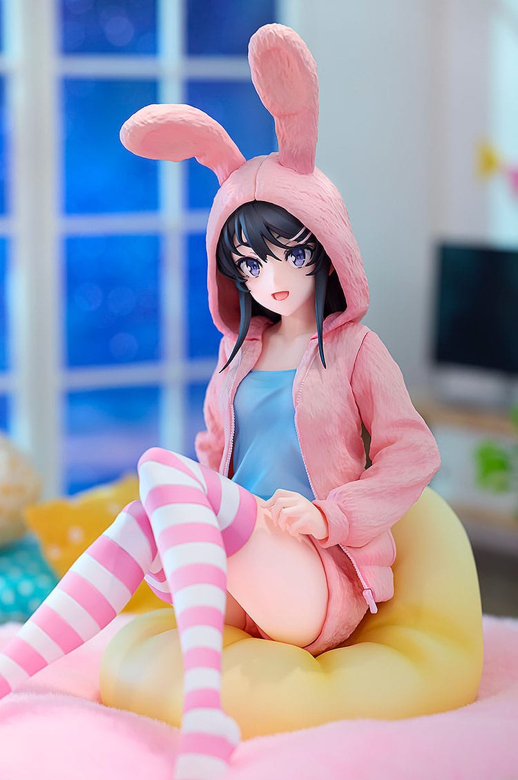 Rascal Does Not Dream of a Knapsack Kid - Mai Sakurajima - Hoodie Look Rabbit Ears Figur 1/7 (Kadokawa)