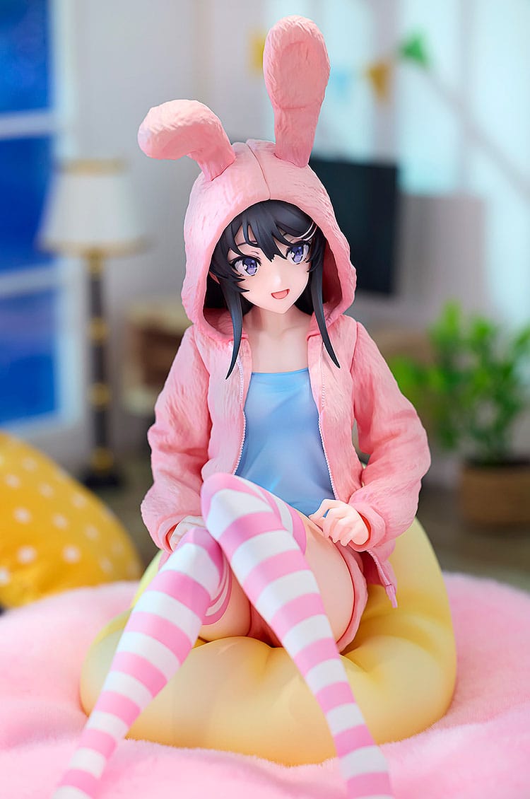 Rascal Does Not Dream of a Knapsack Kid - Mai Sakurajima - Hoodie Look Rabbit Ears Figur 1/7 (Kadokawa)