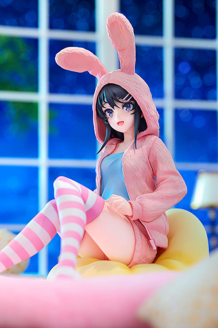 Rascal Does Not Dream of a Knapsack Kid - Mai Sakurajima - Hoodie Look Rabbit Ears Figur 1/7 (Kadokawa)
