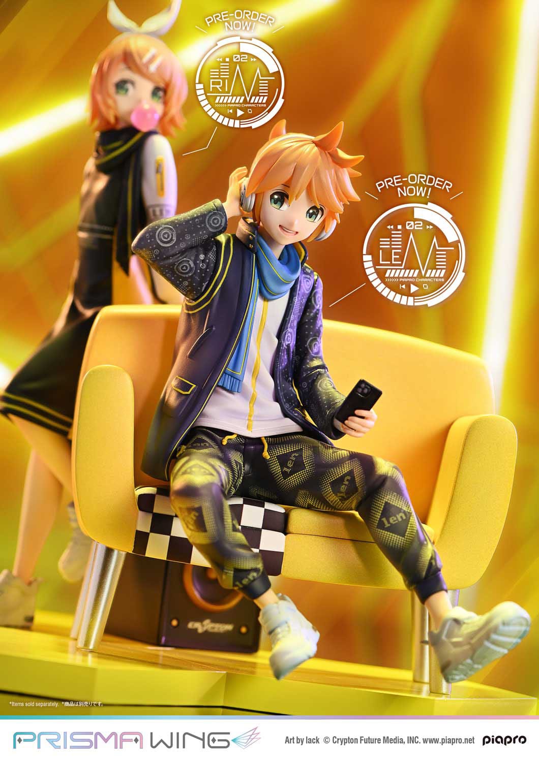 Vocaloid Piapro Characters - Kagamine Len - Art by lack - Prisma Wing Figur 1/7 (Prime 1 Studio)