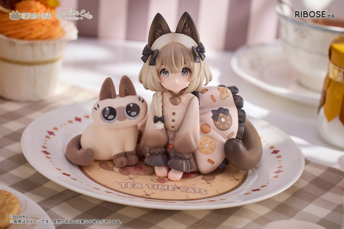 Decorated Life Collection - Tea Time Cats - Siamese Cat X Azuki -San - Friendship Collaboration Exclusive figure (Ribose)